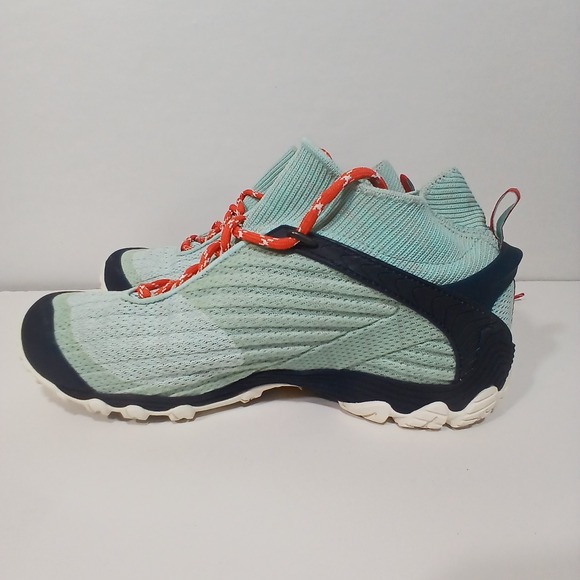 Merrell Chameleon 7 J52576 Womens Icy Blue Sz 10 Sneaker Hiking Shoe Vibram Mid - Picture 2 of 11